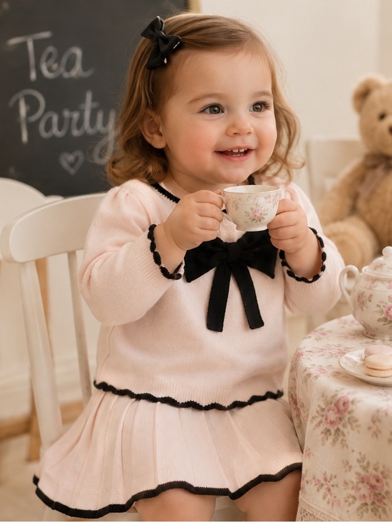 GAP Other - NWT Baby GAP Knit Bow Sweater and Skort Set